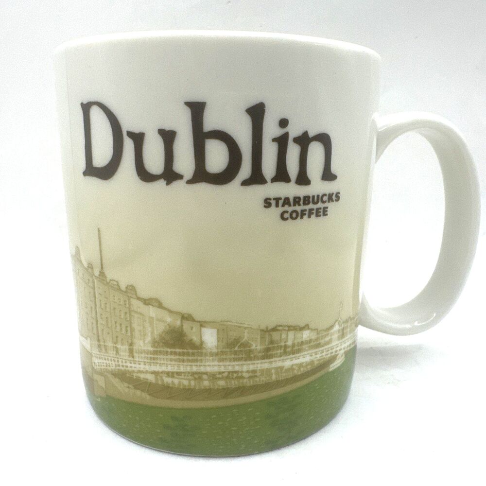 Starbucks Dublin Ireland Global Icon Serie Coffee Mug 16 oz City Collector 2012